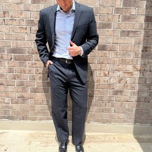 Ralph by Ralph Lauren
Jacket 41R 
Pants are 33 inch waist + 32 inch inseam